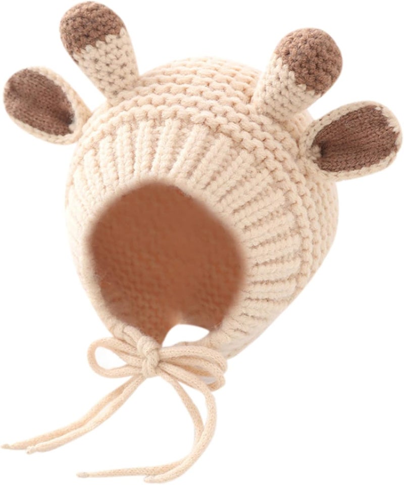 Kids Knitted Beanie Hat Cute Frog Cartoon Winter Warmer Cap with Big Eyes for Baby Boys Girls